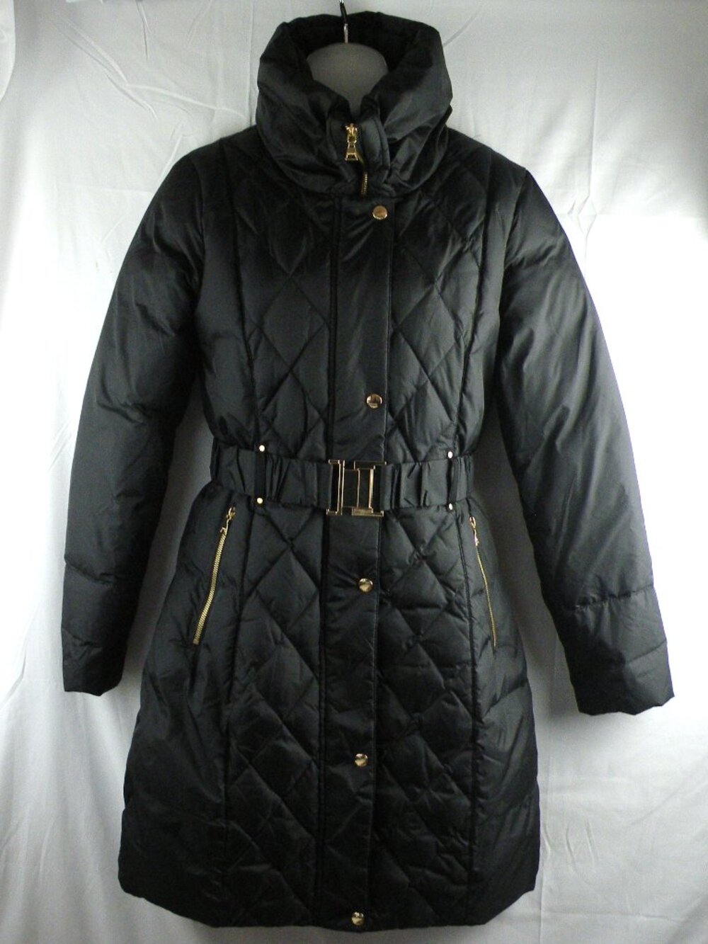 Express Down Puffer Long Coat Black S